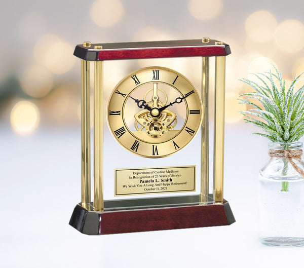 Personalized Gear Clock Award