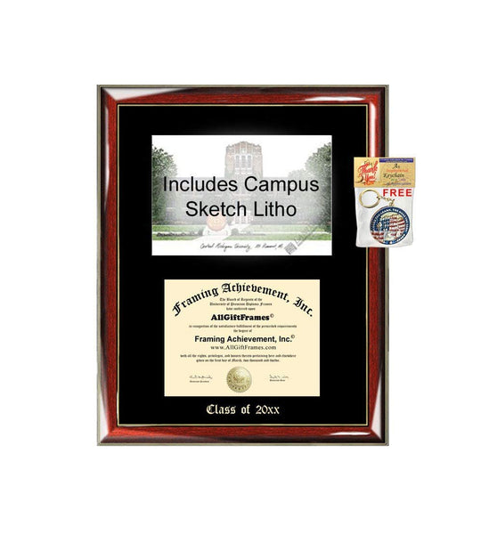 University of Iowa diploma frame campus photo certificate framing graduation newest document college degree plaque graduate document picture