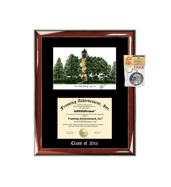 University of Iowa diploma frame campus photo certificate framing graduation buy document college degree plaque graduate document picture