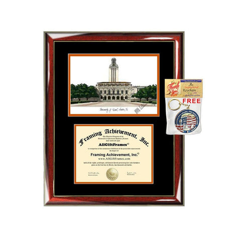 University of Texas Austin diploma frames UT Austin lithograph frame campus sketch framing University frames graduation degree gift college