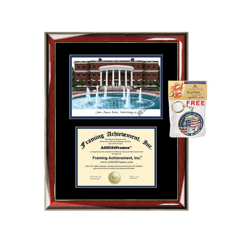 University of Mary Washington diploma frame lithograph UMW campus image certificate degree frames framing gift graduation plaque college