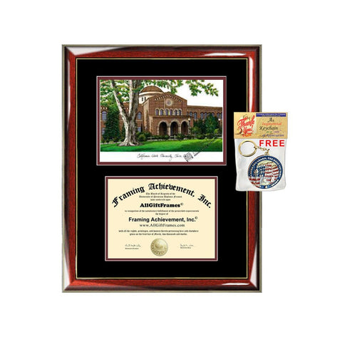 Chico State diploma frames lithograph campus sketch California State University Chico frame certificate framing graduation degree Cal State