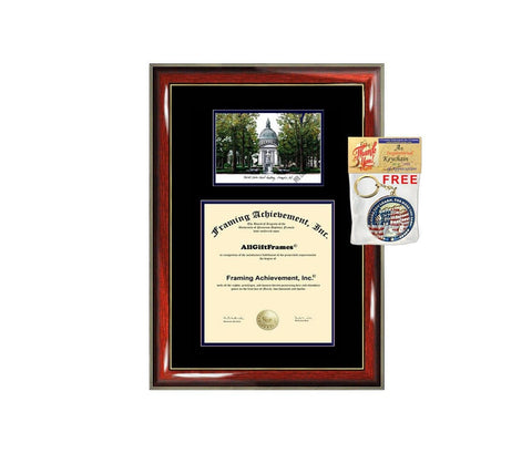 United States Naval Academy diploma frame lithograph campus image USNA certificate degree frames framing gift graduation plaque college grad