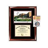 SVSU diploma frames lithograph Saginaw Valley State University degree frame campus image certificate framing graduation gift college plaque