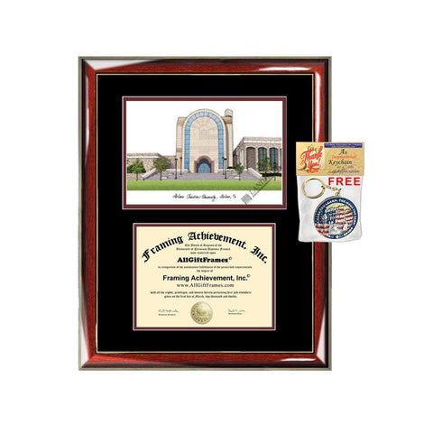 Abilene Christian University diploma frames lithograph ACU degree frame campus image certificate framing graduation gift college plaque grad