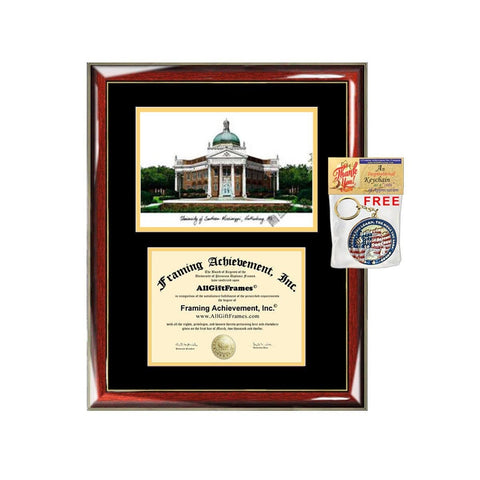 University of Southern Mississippi diploma frames lithograph USM frame campus image sketch certificate framing graduation degree graduate