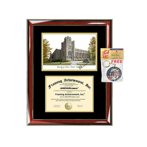 University of Northern Colorado diploma frames lithograph frame UNC campus image sketch framing graduation degree gift college plaque graduate