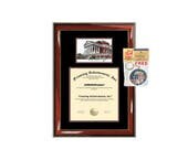 University of Virginia diploma frame lithograph campus image UVA certificate degree frames framing gift graduation plaque college graduate