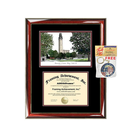 University of Detroit Mercy diploma frames lithograph frame campus image UD Mercy sketch certificate framing graduation degree plaque grad