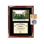 University of Colorado Boulder diploma frames lithograph UC Boulder frame campus sketch framing graduation degree gift college plaque holder