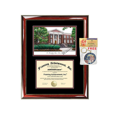 University of Akron diploma frames Akron lithograph frame sketch certificate framing graduation degree gift college document plaque graduate