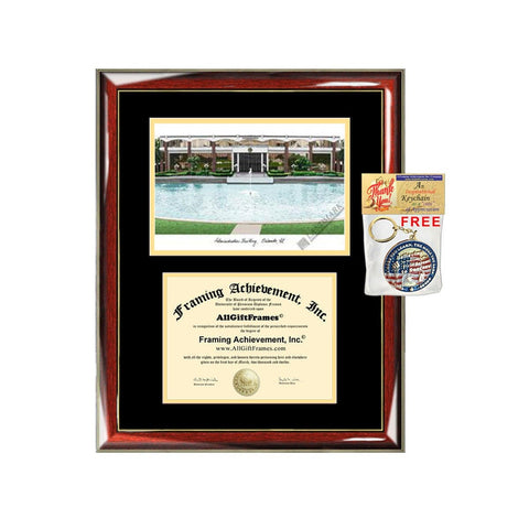 UCF diploma frames University of Central Florida lithograph frame campus sketch framing graduation degree gift college plaque certificate