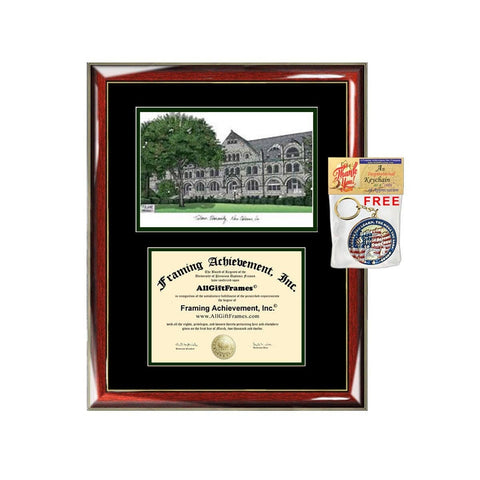 Tulane University diploma frame lithograph campus image Tulane certificate degree frames framing gift graduation plaque college holder graduate