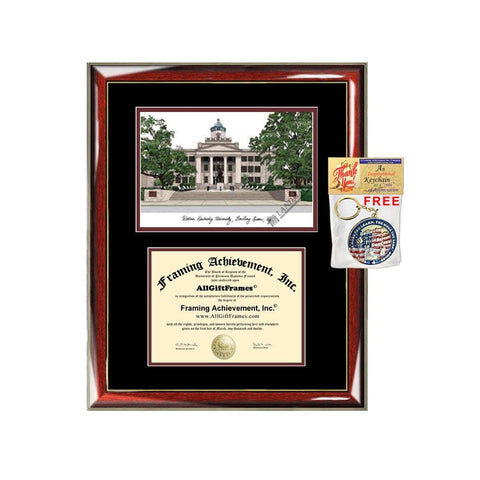 Valparaiso University diploma frames Valparaiso University lithograph frame campus sketch framing Valparaiso University graduation degree gift college plaque certificate