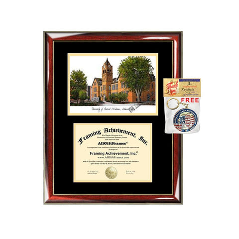 University of Central Oklahoma diploma frames lithograph UCO frame campus image sketch certificate framing graduation degree plaque graduate