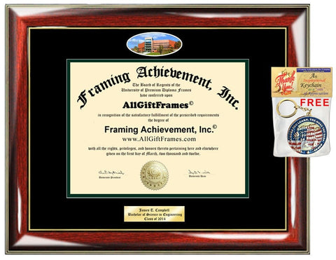 Fitchburg State University diploma frame certificate Personalized Bachelor Master mba Engrave Holder Case Degree Framing Graduate Gift