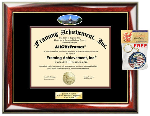 Transylvania University diploma frame campus picture degree case certificate Personalized Bachelor Master Doctorate phd mba Engrave  Case