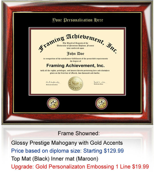 Single College Diploma fashion Frame Collegiate University Diploma Framing Matte Black Wood Double Matted Graduation Gift Graduate Certificate