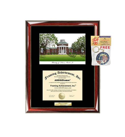 AllGiftFrames University of Delaware Diploma Frame Lithograph Degree Graduation Framing Black Matted Engraved Custom University Graduate Gift Holder Case